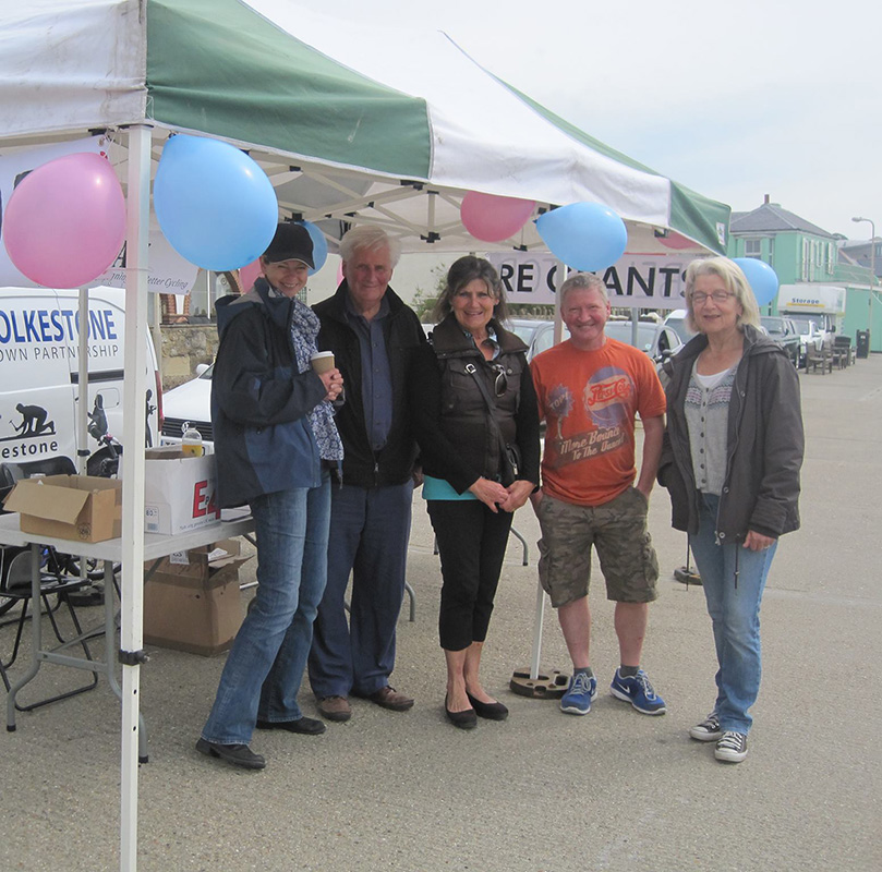 Friends from CySy at the 'Bell-Stop' Campaign, Sandgate Festival